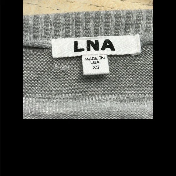 LNA Light Gray Tencel Blend Sweater — Size XS - Picture 4 of 7